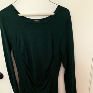 Express green sweater dress